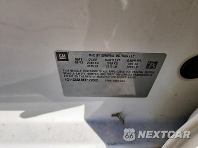 Zdjęcie 13 z 14 samochodu: 2014 CHEVROLET MALIBU 1LT VIN:1G11C5SL8EF122862 - miniatura