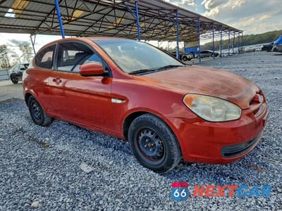 Czwarte zdjęcie samochodu z boku: 2010 HYUNDAI ACCENT BLUE VIN:KMHCM3AC6AU163088 - miniatura