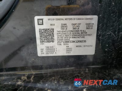 Zdjęcie 12 z 13 samochodu: 2019 GMC SIERRA LIMITED K1500 SLE VIN:2GTV2MEC0K1208235 - miniatura