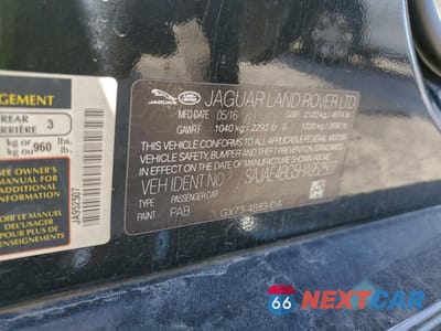 Zdjęcie 12 z 13 samochodu: 2017 JAGUAR XE PRESTIGE VIN:SAJAE4BG5HA952507 - miniatura