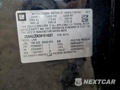 Zdjęcie 14 z 14 samochodu: 2017 CHEVROLET EQUINOX LT VIN:2GNALCEK5H1614007 - miniatura