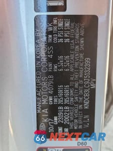 Zdjęcie 25 z 26 samochodu: 2018 KIA NIRO FE VIN:KNDCB3LC9J5132399 - miniatura