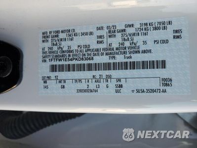 Zdjęcie 13 z 13 samochodu: 2023 FORD F150 SUPERCREW VIN:1FTFW1E54PKD83068 - miniatura
