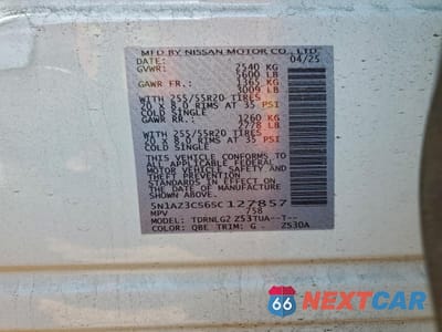 Zdjęcie 13 z 15 samochodu: 2025 NISSAN MURANO SL VIN:5N1AZ3CS6SC127857 - miniatura