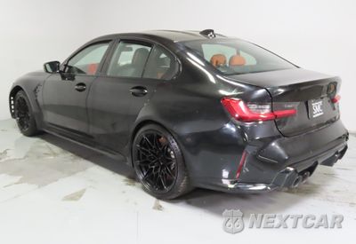 Czwarte zdjęcie samochodu z boku: 2021 BMW M3 COMPETITION VIN:WBS33AY01MFK86175 - miniatura