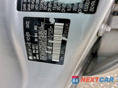 Zdjęcie 12 z 12 samochodu: 2003 LAND ROVER RANGE ROVER HSE VIN:SALMB11493A107526 - miniatura