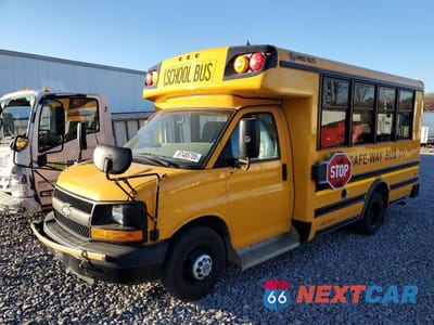 Drugie zdjęcie samochodu z przodu: 2014 CHEVROLET EXPRESS SCHOOL BUS VIN:1GB3G2BG6E1185370 - miniatura
