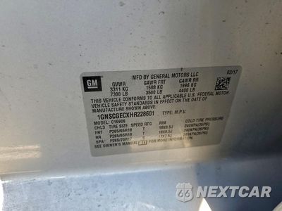 Zdjęcie 14 z 14 samochodu: 2017 CHEVROLET SUBURBAN C1500 LS VIN:1GNSCGECXHR228601 - miniatura
