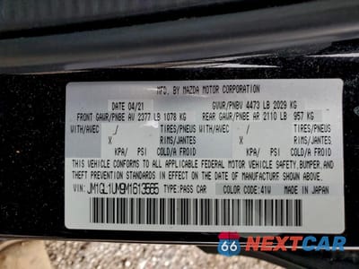 Zdjęcie 12 z 14 samochodu: 2021 MAZDA 6 SPORT VIN:JM1GL1UM9M1613565 - miniatura