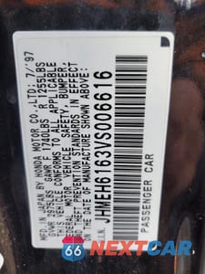 Zdjęcie 12 z 12 samochodu: 1997 HONDA CIVIC DEL SOL SI VIN:JHMEH6163VS006616 - miniatura