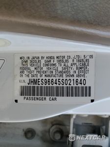 Zdjęcie 12 z 12 samochodu: 2005 HONDA CIVIC HYBRID VIN:JHMES96645S021640 - miniatura