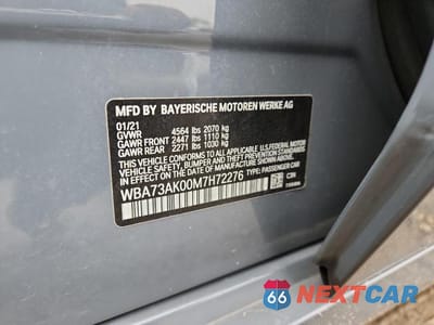 Zdjęcie 12 z 12 samochodu: 2021 BMW 228I VIN:WBA73AK00M7H72276 - miniatura