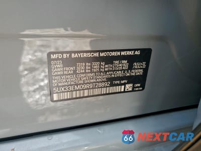 Zdjęcie 12 z 13 samochodu: 2024 BMW X7 M60I VIN:5UX33EM09R9T28892 - miniatura