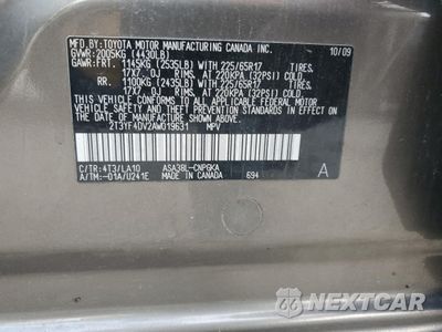 Zdjęcie 13 z 15 samochodu: 2010 TOYOTA RAV4 LIMITED VIN:2T3YF4DV2AW019631 - miniatura