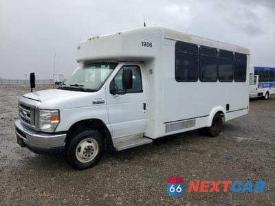 Drugie zdjęcie samochodu z przodu: 2019 FORD ECONOLINE E-350 - WHEELCHAIR SHUTTLE BUS *** PRIOR FLEET *** VIN:1FDEE3FS1KDC00958 - miniatura