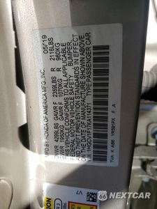 Zdjęcie 12 z 12 samochodu: 2019 HONDA ACCORD LX VIN:1HGCV1F17KA114371 - miniatura