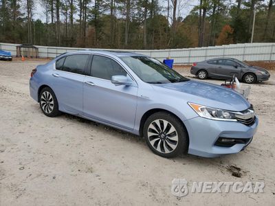Czwarte zdjęcie samochodu z boku: 2017 HONDA ACCORD HYBRID EXL VIN:JHMCR6F5XHC015476 - miniatura