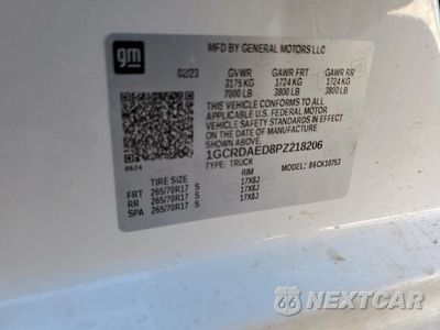 Zdjęcie 13 z 13 samochodu: 2023 CHEVROLET SILVERADO K1500 VIN:1GCRDAED8PZ218206 - miniatura