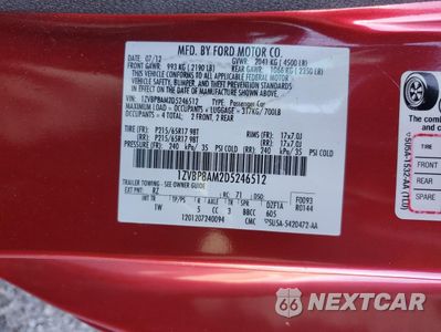 Zdjęcie 12 z 14 samochodu: 2013 FORD MUSTANG VIN:1ZVBP8AM2D5246512 - miniatura