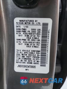 Zdjęcie 13 z 15 samochodu: 2003 NISSAN PATHFINDER LE VIN:JN8DR09X63W708685 - miniatura