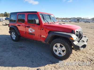 Czwarte zdjęcie samochodu z boku: 2021 JEEP WRANGLER UNLIMITED SPORT VIN:1C4HJXKN1MW660472 - miniatura