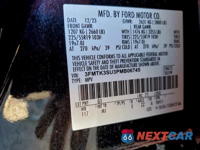 Zdjęcie 13 z 13 samochodu: 2023 FORD MUSTANG MACH-E PREMIUM VIN:3FMTK3SU3PMB06745 - miniatura