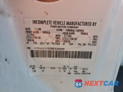 Zdjęcie 12 z 14 samochodu: 2009 FORD F350 SUPER DUTY VIN:1FDWX31559EA28566 - miniatura