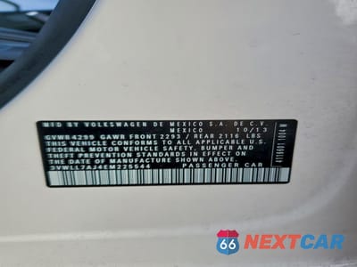 Zdjęcie 12 z 12 samochodu: 2014 VOLKSWAGEN JETTA TDI VIN:3VWLL7AJ4EM225544 - miniatura