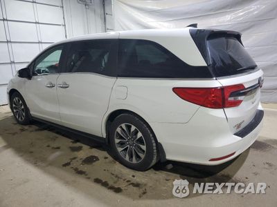 Drugie zdjęcie samochodu z przodu: 2022 HONDA ODYSSEY EXL VIN:5FNRL6H70NB037481 - miniatura