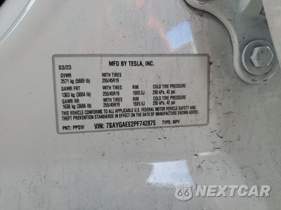 Zdjęcie 12 z 14 samochodu: 2023 TESLA MODEL Y VIN:7SAYGAEE2PF742875 - miniatura