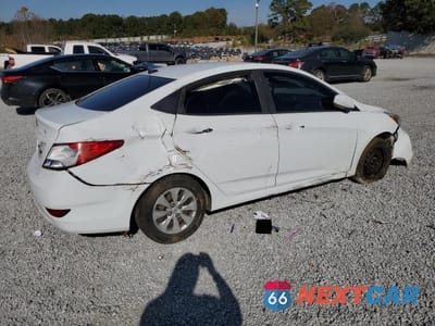 Trzecie zdjęcie samochodu z tyłu: 2017 HYUNDAI ACCENT SE VIN:KMHCT4AE1HU315539 - miniatura