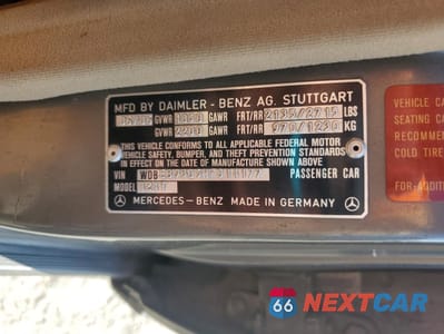 Zdjęcie 12 z 12 samochodu: 1987 MERCEDES-BENZ 300 TDT VIN:WDBEB93D5HF014177 - miniatura