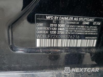 Zdjęcie 12 z 12 samochodu: 2009 MERCEDES-BENZ E 550 VIN:WDBUF72X09B376216 - miniatura