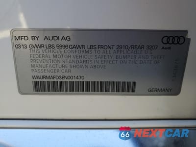 Zdjęcie 12 z 13 samochodu: 2014 AUDI A8 L TDI QUATTRO VIN:WAURMAFD3EN001470 - miniatura
