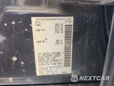 Zdjęcie 12 z 12 samochodu: 2009 NISSAN ALTIMA 2.5 VIN:1N4AL21E39N402831 - miniatura