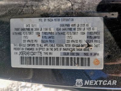 Zdjęcie 13 z 13 samochodu: 2012 MAZDA CX-7 VIN:JM3ER2A51C0411775 - miniatura
