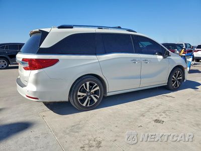 Trzecie zdjęcie samochodu z tyłu: 2018 HONDA ODYSSEY ELITE VIN:5FNRL6H92JB008737 - miniatura