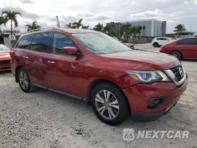 Czwarte zdjęcie samochodu z boku: 2018 NISSAN PATHFINDER S VIN:5N1DR2MN0JC660575 - miniatura