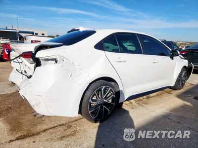 Trzecie zdjęcie samochodu z tyłu: 2020 TOYOTA COROLLA SE VIN:5YFP4RCE7LP047549 - miniatura