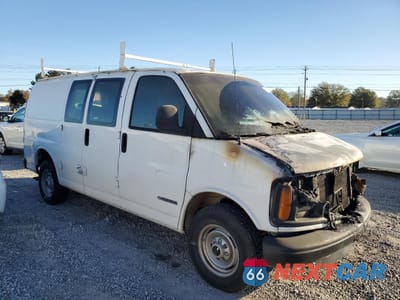 Czwarte zdjęcie samochodu z boku: 2001 CHEVROLET EXPRESS G2500 VIN:1GCGG25R711126557 - miniatura