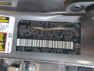 Zdjęcie 12 z 13 samochodu: 2023 TOYOTA CAMRY LE VIN:4T1C11AK4PU812772 - miniatura