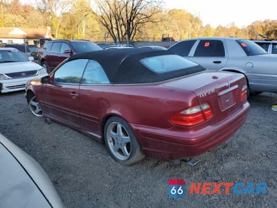 Drugie zdjęcie samochodu z przodu: 2002 MERCEDES-BENZ CLK 430 VIN:WDBLK70G62T112427 - miniatura
