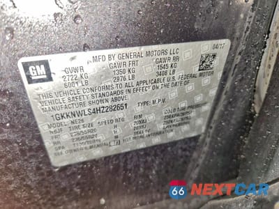 Zdjęcie 13 z 13 samochodu: 2017 GMC ACADIA SLT-2 VIN:1GKKNWLS4HZ282651 - miniatura