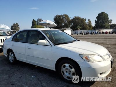 Czwarte zdjęcie samochodu z boku: 2005 HONDA CIVIC HYBRID VIN:JHMES96645S021640 - miniatura