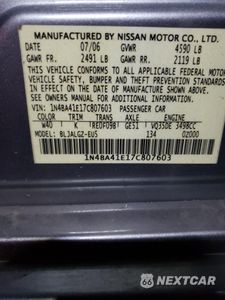 Zdjęcie 12 z 12 samochodu: 2007 NISSAN MAXIMA SE VIN:1N4BA41E17C807603 - miniatura