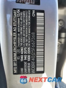 Zdjęcie 12 z 12 samochodu: 2005 MERCEDES-BENZ C 230K SPORT SEDAN VIN:WDBRF40J25F667368 - miniatura