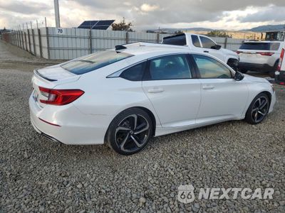 Trzecie zdjęcie samochodu z tyłu: 2021 HONDA ACCORD SPORT VIN:1HGCV1F31MA108733 - miniatura