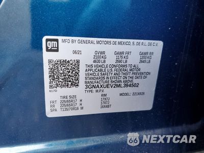 Zdjęcie 13 z 16 samochodu: 2021 CHEVROLET EQUINOX LT VIN:3GNAXUEV2ML394502 - miniatura
