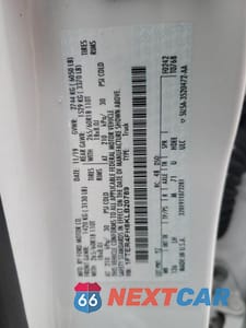 Zdjęcie 12 z 12 samochodu: 2019 FORD RANGER XL VIN:1FTER4FH8KLB20789 - miniatura