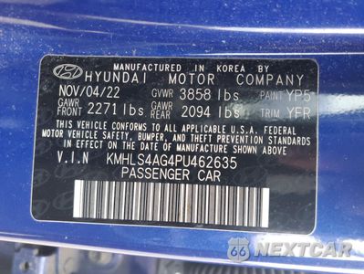Zdjęcie 12 z 15 samochodu: 2023 HYUNDAI ELANTRA SEL VIN:KMHLS4AG4PU462635 - miniatura
